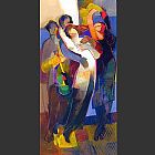 Hessam Abrishami Canvas Paintings - Delighful Dance
